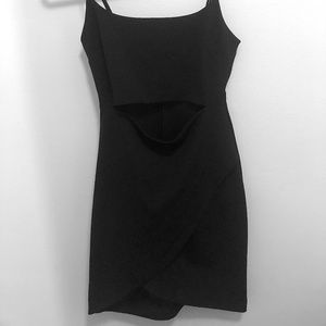 Sexy Black Mini Dress with Cut Outs
